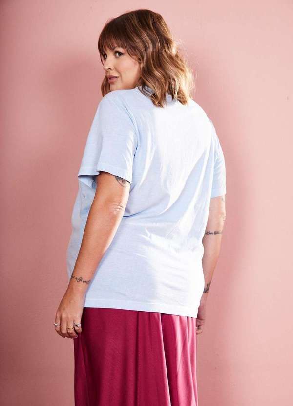 In Love - T-Shirt Slim Milano Azul Azul 8