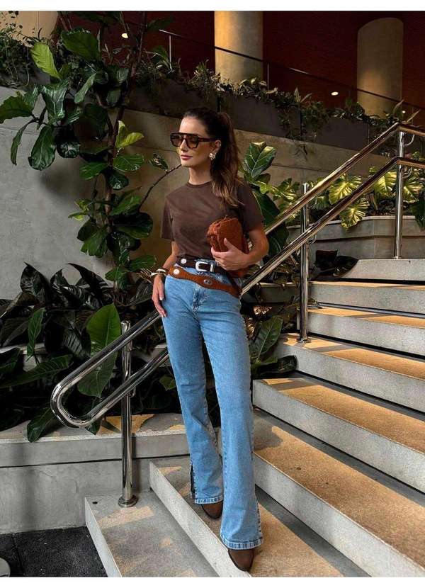 In Love - T-Shirt Tali Marrom Marrom 3