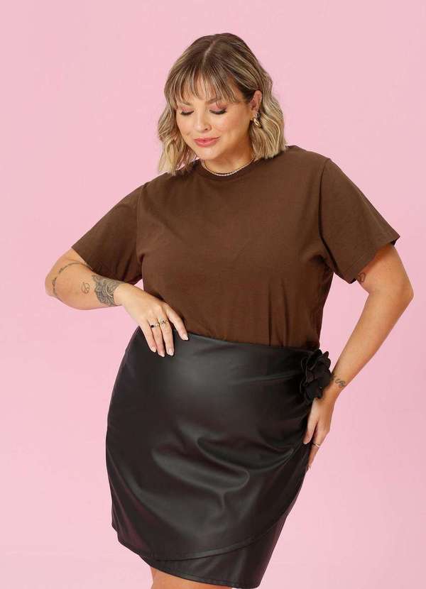 In Love - T-Shirt Tali Marrom Marrom 5