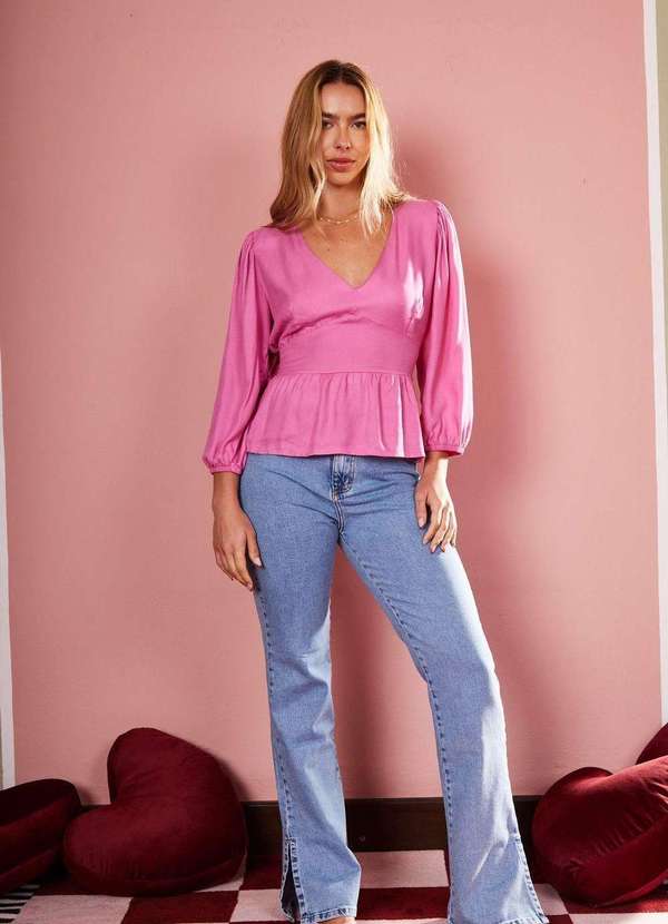 In Love - Calça Flare Jeans Helen Jeans Azul