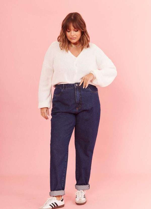 In Love - Calça Mom Jeans Rosalíe Jeans Azul 4