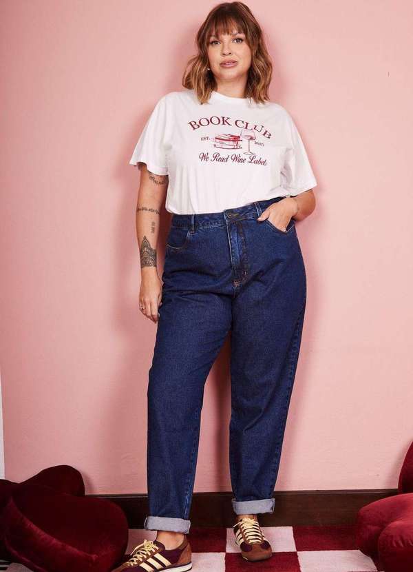In Love - Calça Mom Jeans Rosalíe Jeans Azul 6