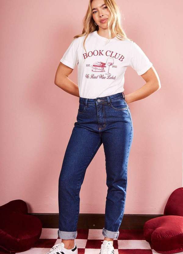 In Love - Calça Mom Jeans Rosalíe Jeans Azul 7