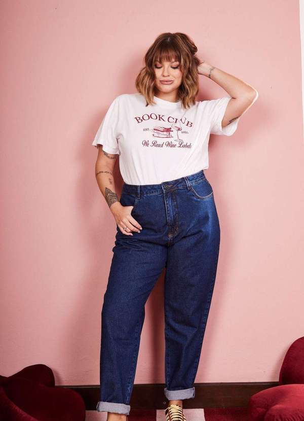 In Love - Calça Mom Jeans Rosalíe Jeans Azul 8