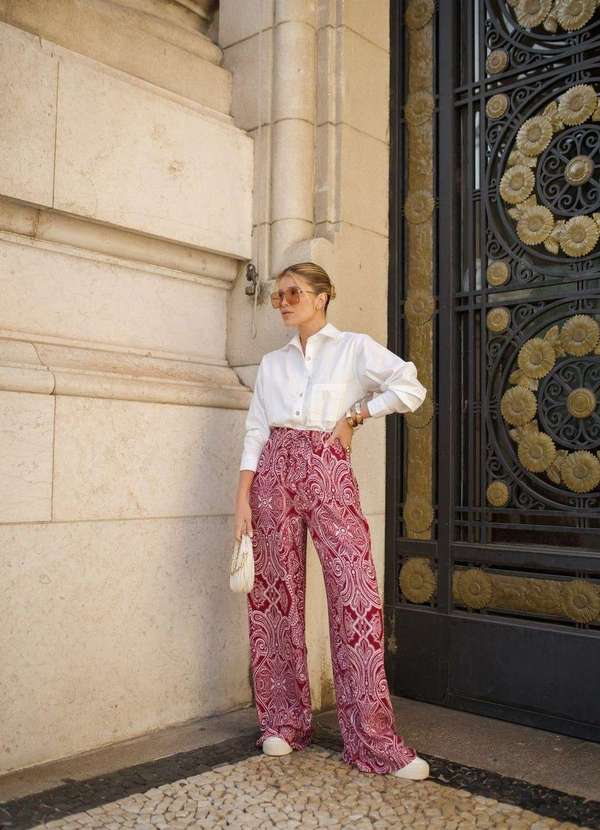 In Love - Calca Paisley Cashmere Rosa