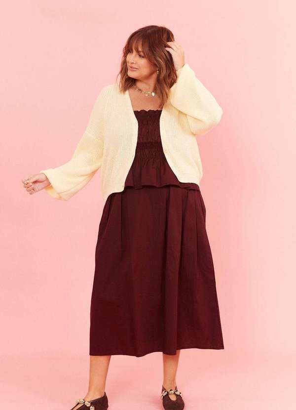 In Love - Cardigan Trico Lola Amarelo Amarelo 2