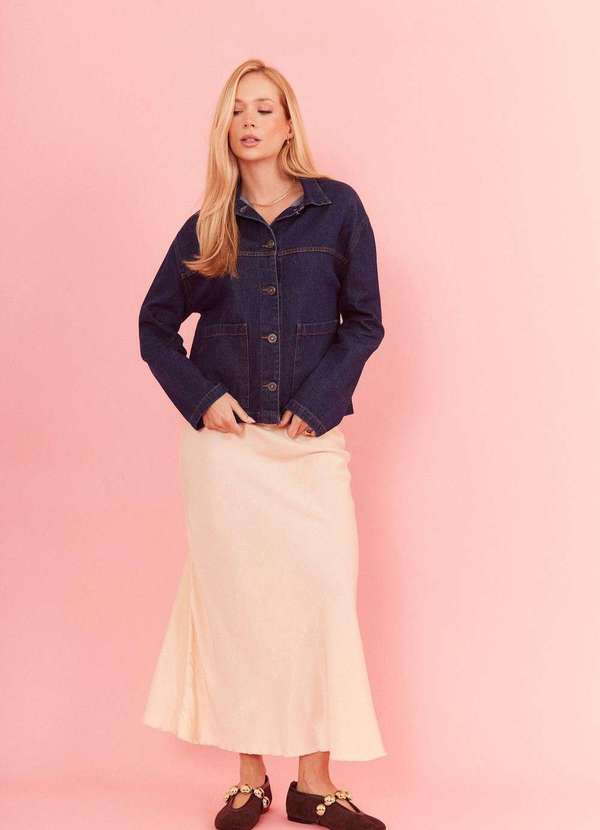 In Love - Jaqueta Jeans Pandora Jeans Azul 3