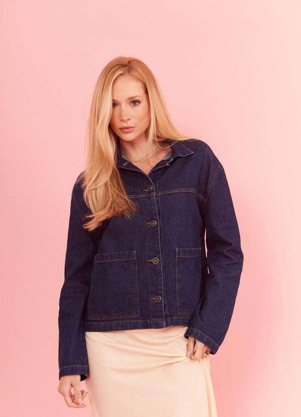 In Love - Jaqueta Jeans Pandora Jeans Azul 6