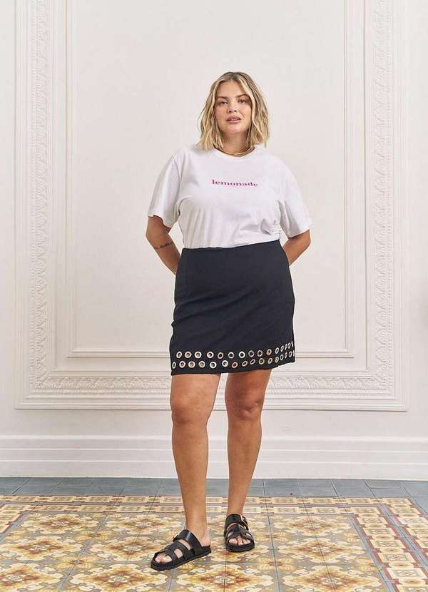 In Love - Saia Curta Belie Preto Preto