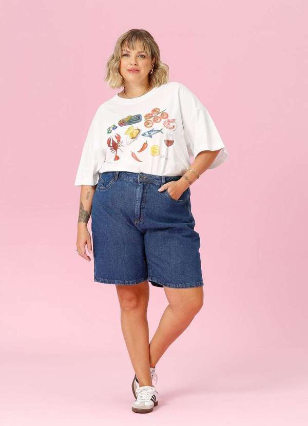 In Love - Bermuda Jeans Rene Jeans Azul