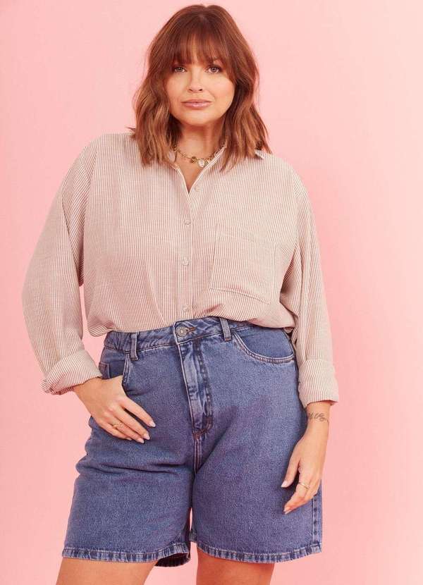 In Love - Shorts Jeans Belle Jeans Escuro Azul 4