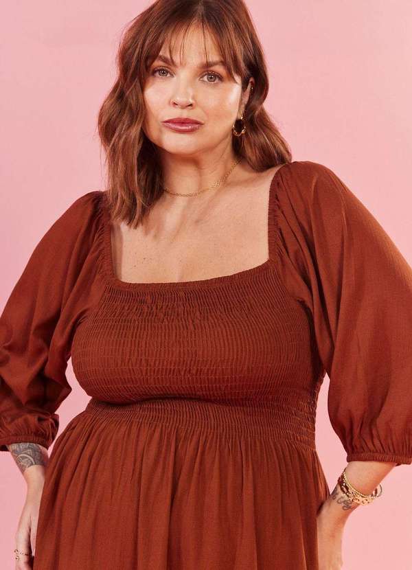 In Love - Vestido Gabriele Marrom Marrom 5