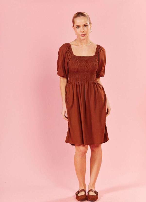 In Love - Vestido Gabriele Marrom Marrom 6