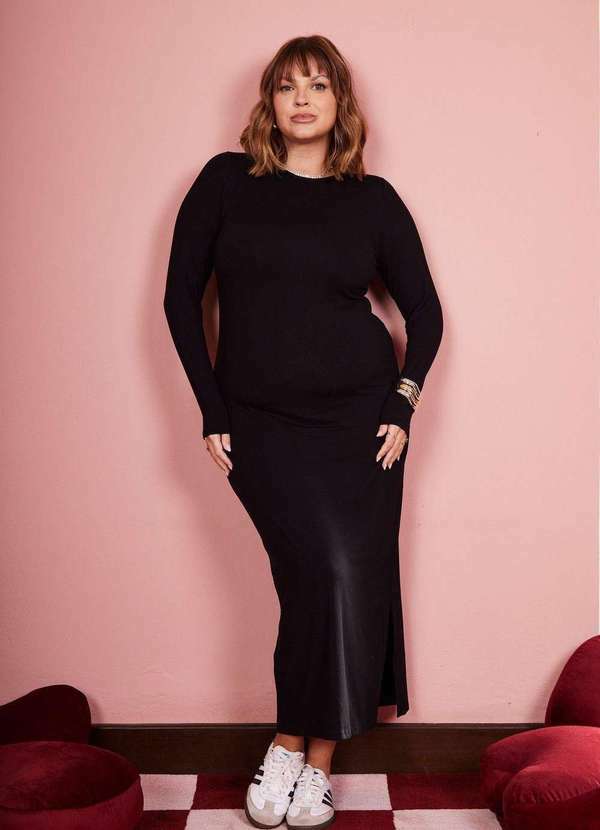 In Love - Vestido Midi Ligia Preto Preto 10