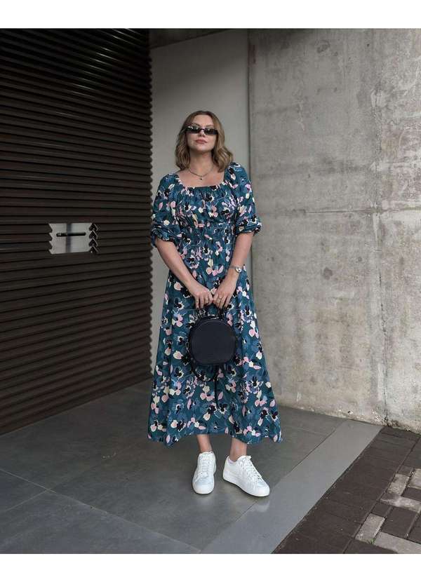 In Love - Vestido Midi Monica Estampado Estampado