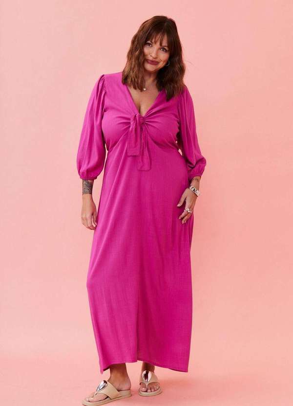 In Love - Vestido Midi Paula Pink Rosa 7