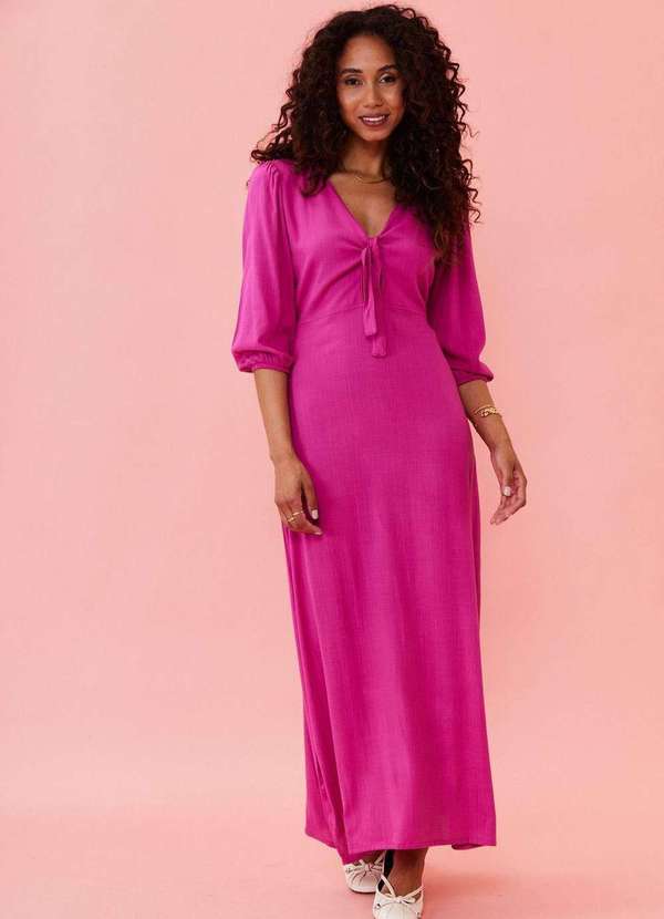 In Love - Vestido Midi Paula Pink Rosa 9