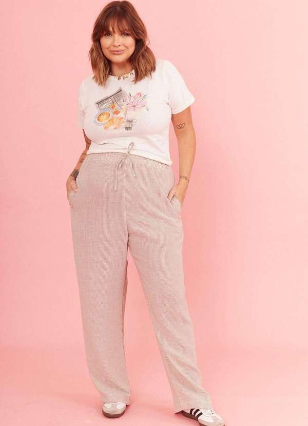 In Love - Baby Tee Jornal Paris Off White Branco 8