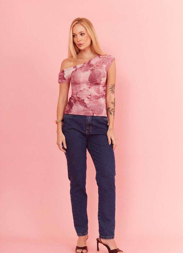 In Love - Blusa Nathalia Rosa Manchado Rosa 3