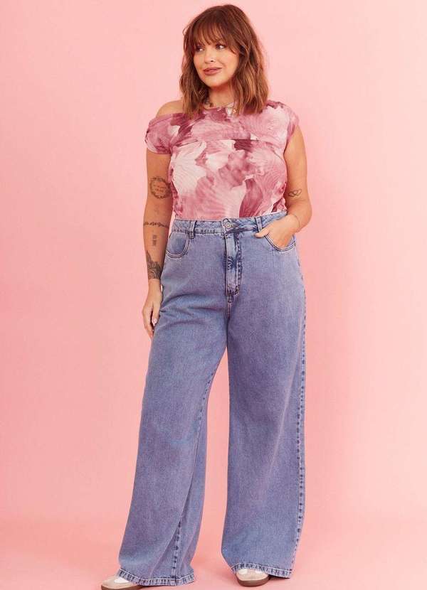 In Love - Blusa Nathalia Rosa Manchado Rosa 6