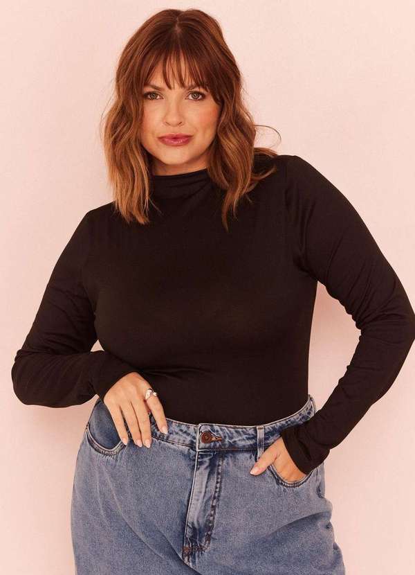 In Love - Blusa Segunda Pele Britney Preto Preto 4