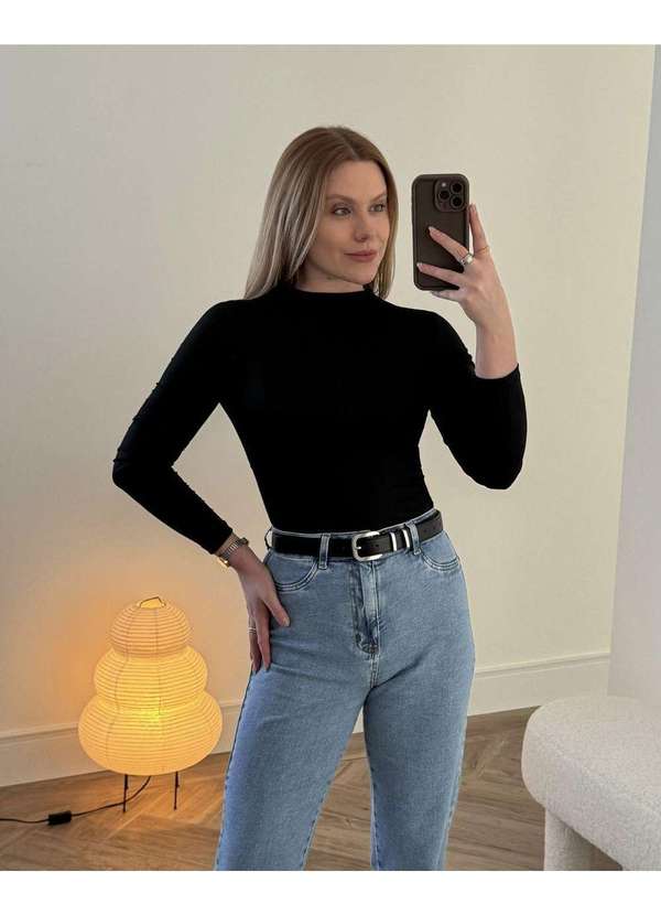 In Love - Blusa Segunda Pele Britney Preto Preto 6