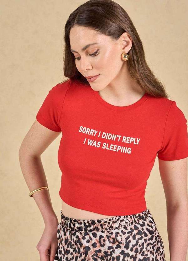 In Love - Blusa Sorry Vermelho Vermelho 2