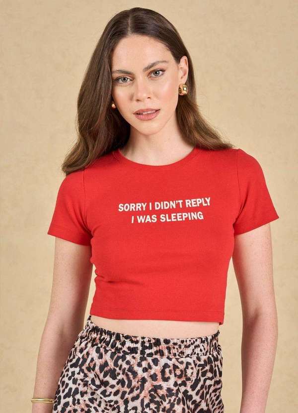 In Love - Blusa Sorry Vermelho Vermelho 3