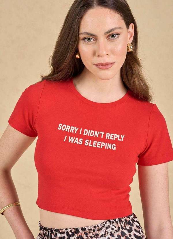 In Love - Blusa Sorry Vermelho Vermelho 4