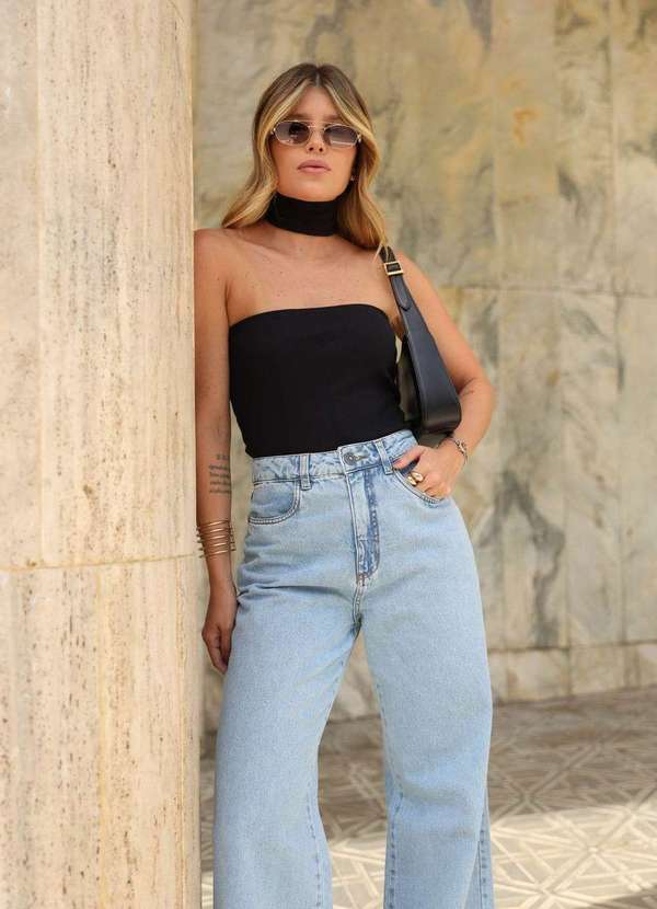 In Love - Blusa Tomara que Caia Vanessa Preto Preto