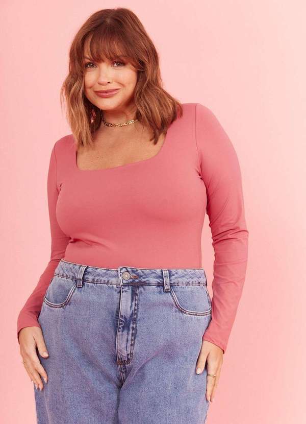 In Love - Body Poliamida Luiza Rosa Rosa 1