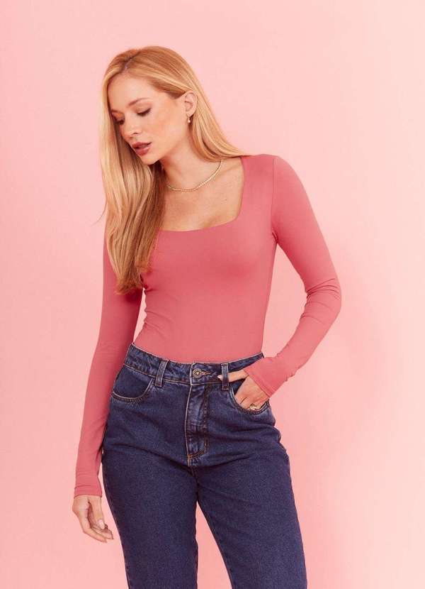 In Love - Body Poliamida Luiza Rosa Rosa 2