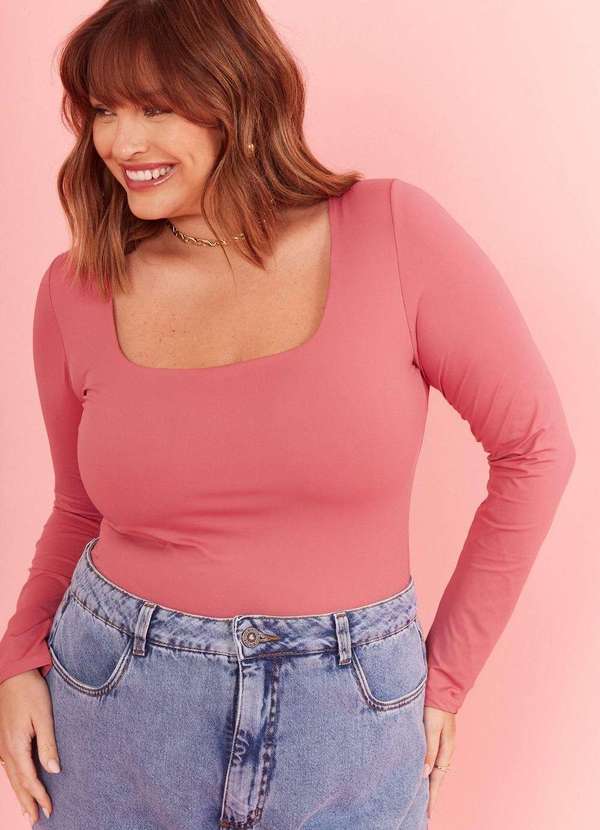 In Love - Body Poliamida Luiza Rosa Rosa 3