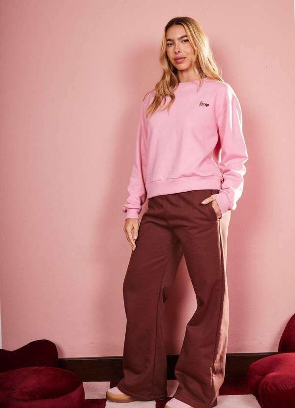 In Love - Calça de Moletom Anna Marrom Marrom 2