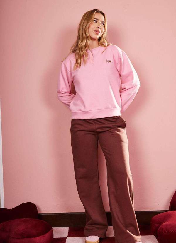 In Love - Calça de Moletom Anna Marrom Marrom 3