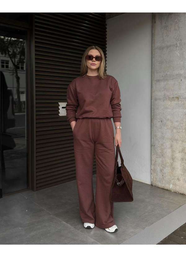 In Love - Calça de Moletom Anna Marrom Marrom 4