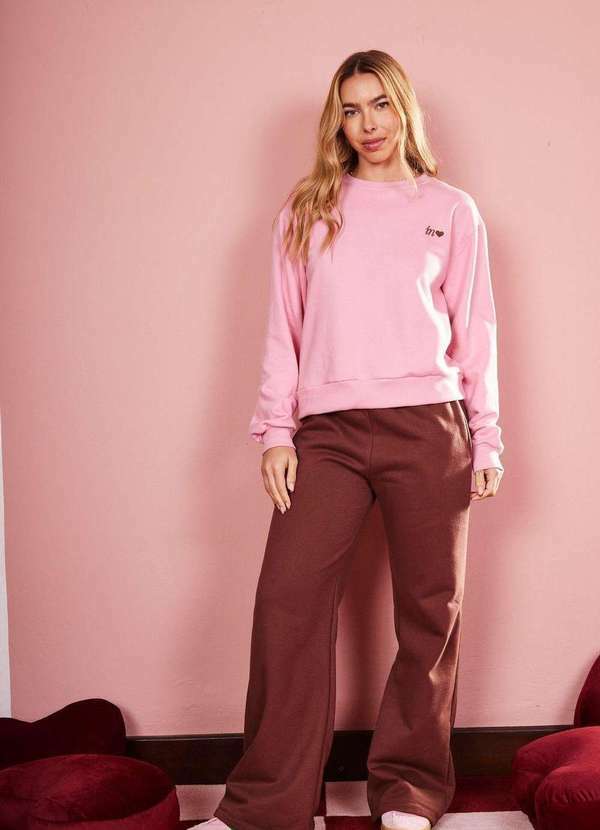 In Love - Calça de Moletom Anna Marrom Marrom 5