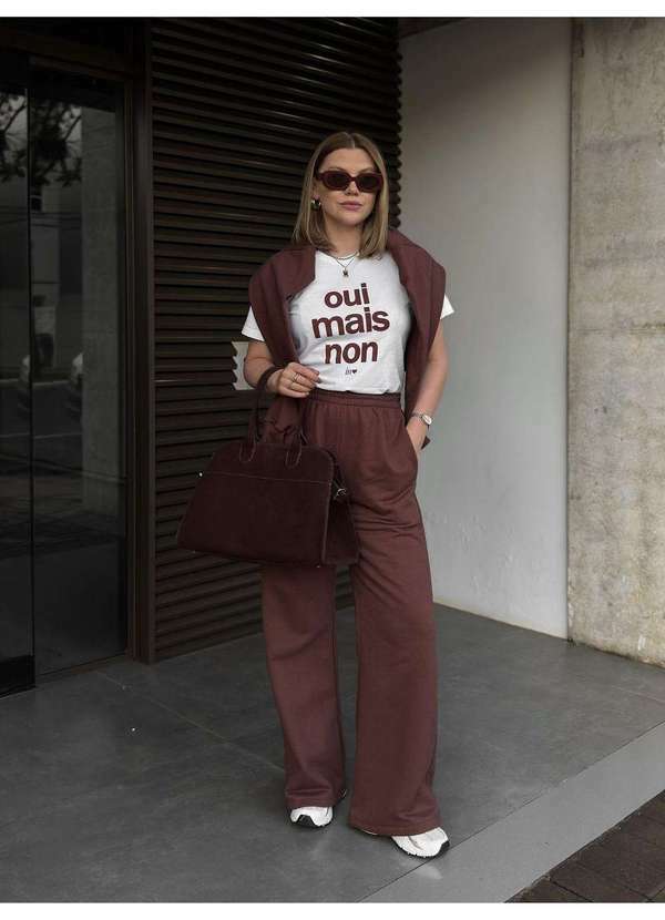 In Love - Calça de Moletom Anna Marrom Marrom 6