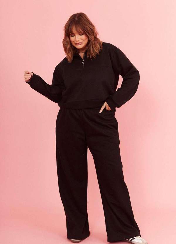 In Love - Calça de Moletom Camile Preto Preto 3