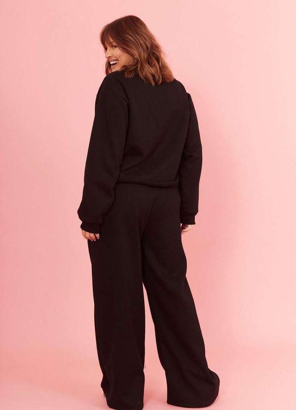 In Love - Calça de Moletom Camile Preto Preto 7