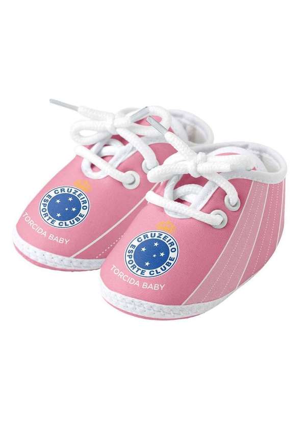 Torcida Baby - Chuteira Bebê Cruzeiro Rosa Torcida Baby Rosa