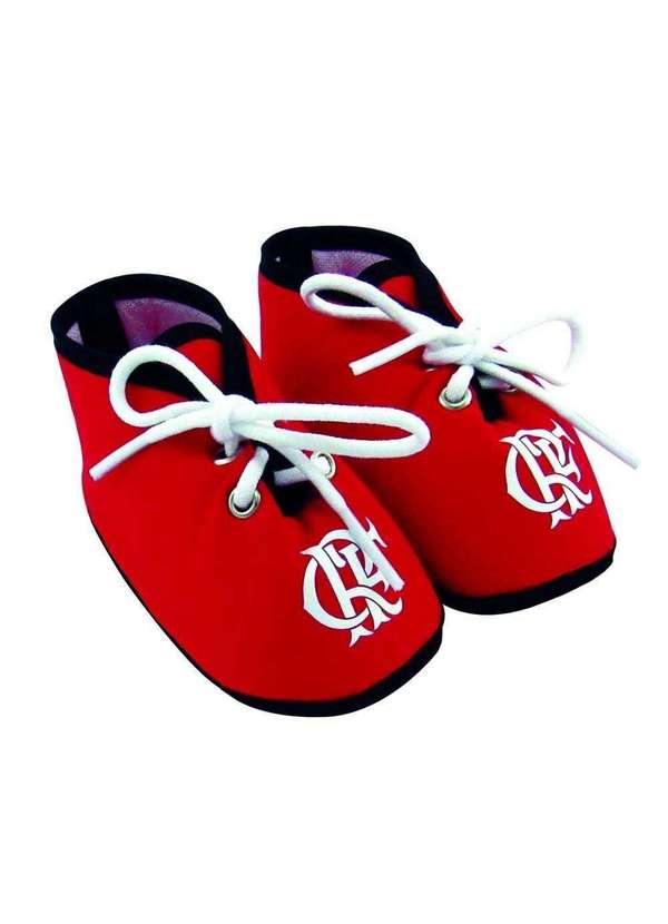 Revedor - Chuteirinha Bebê Flamengo Vermelha Revedor Azul