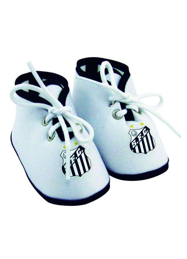 Revedor - Chuteirinha Bebê Santos Branca Revedor Branco