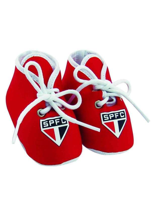 Revedor - Chuteirinha Bebê São Paulo Vermelha Revedor Vermelho