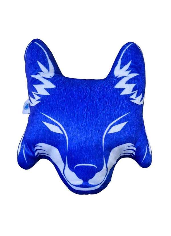 Revedor - Almofada de Pelúcia Raposa Cruzeiro - 28x23 cm Azul