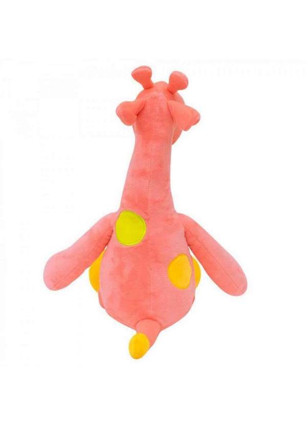 Minas de Presentes - Pelúcia Girafa Rosa Pintas Coloridas 37cm Rosa 4