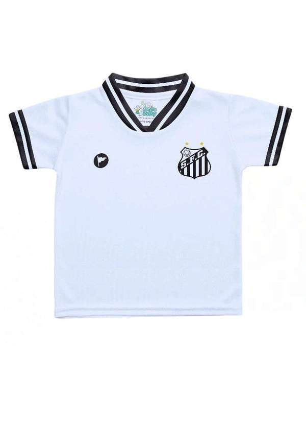 Torcida Baby - Camiseta Infantil Santos Branca - Torcida Baby Branco 2