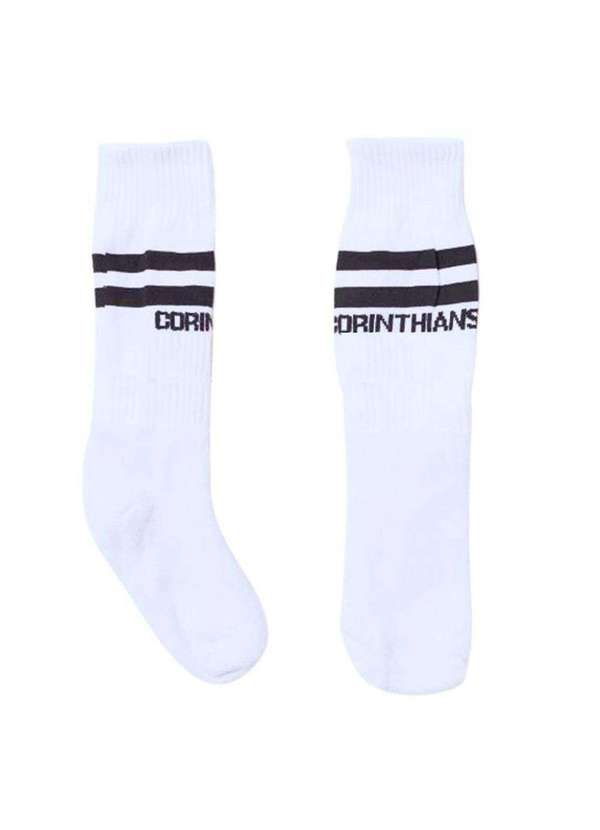 Revedor - Meião Infantil Campo Corinthians Oficial Branco 2