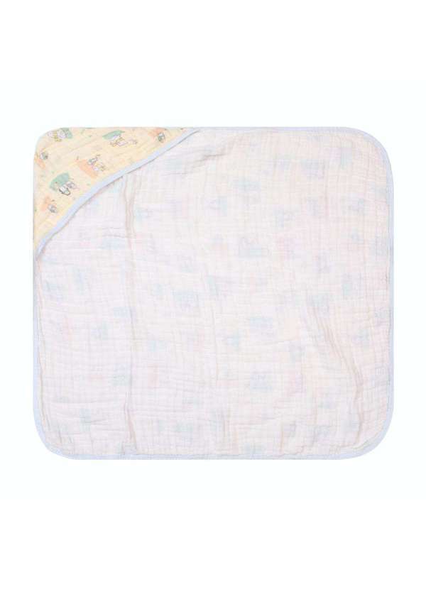 Papi - Toalha de Banho Soft Infantil Urso c/ Capuz 80x80cm Papi Verde 3