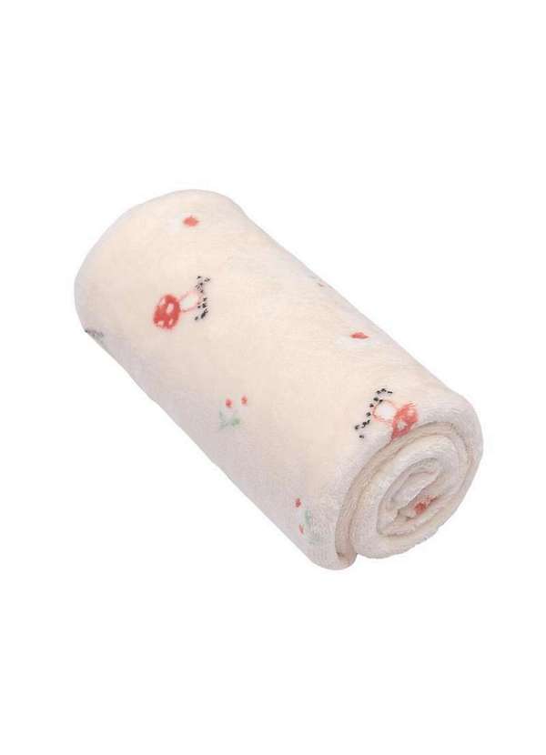 Papi - Cobertor de Microfibra Bebê Estampado Cogumelo Papi Rosa
